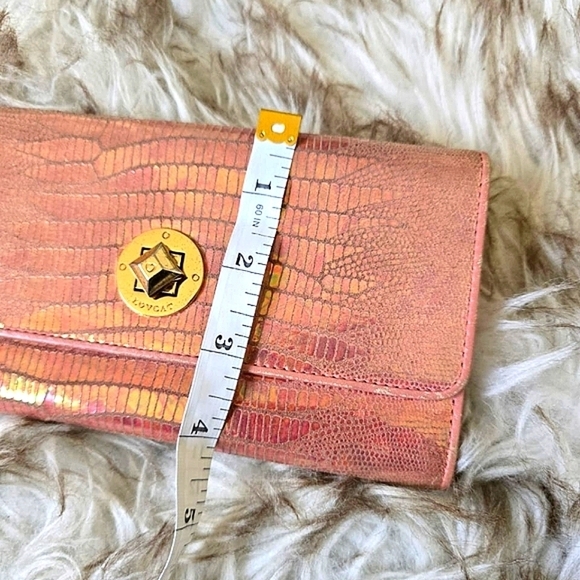 Lovcat DivaTrifold Multicard Holder  Clutch Wallet purse.Irridescent Blush Pin🌴 - Picture 10 of 10